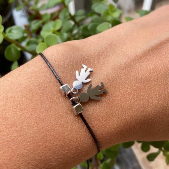 Siblings two boys 👦🏻 👦🏻 minimalist bracelet - Picture 5 of 10